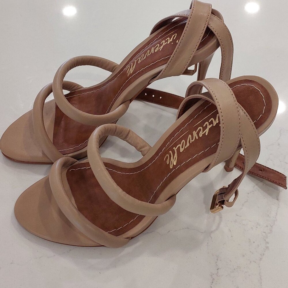Strappy Leather Heels L'Itervalle Montreal Size 36